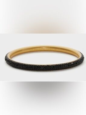 Kate Spade New York Black & Gold Razzle Dazzle Bangle Bracelet